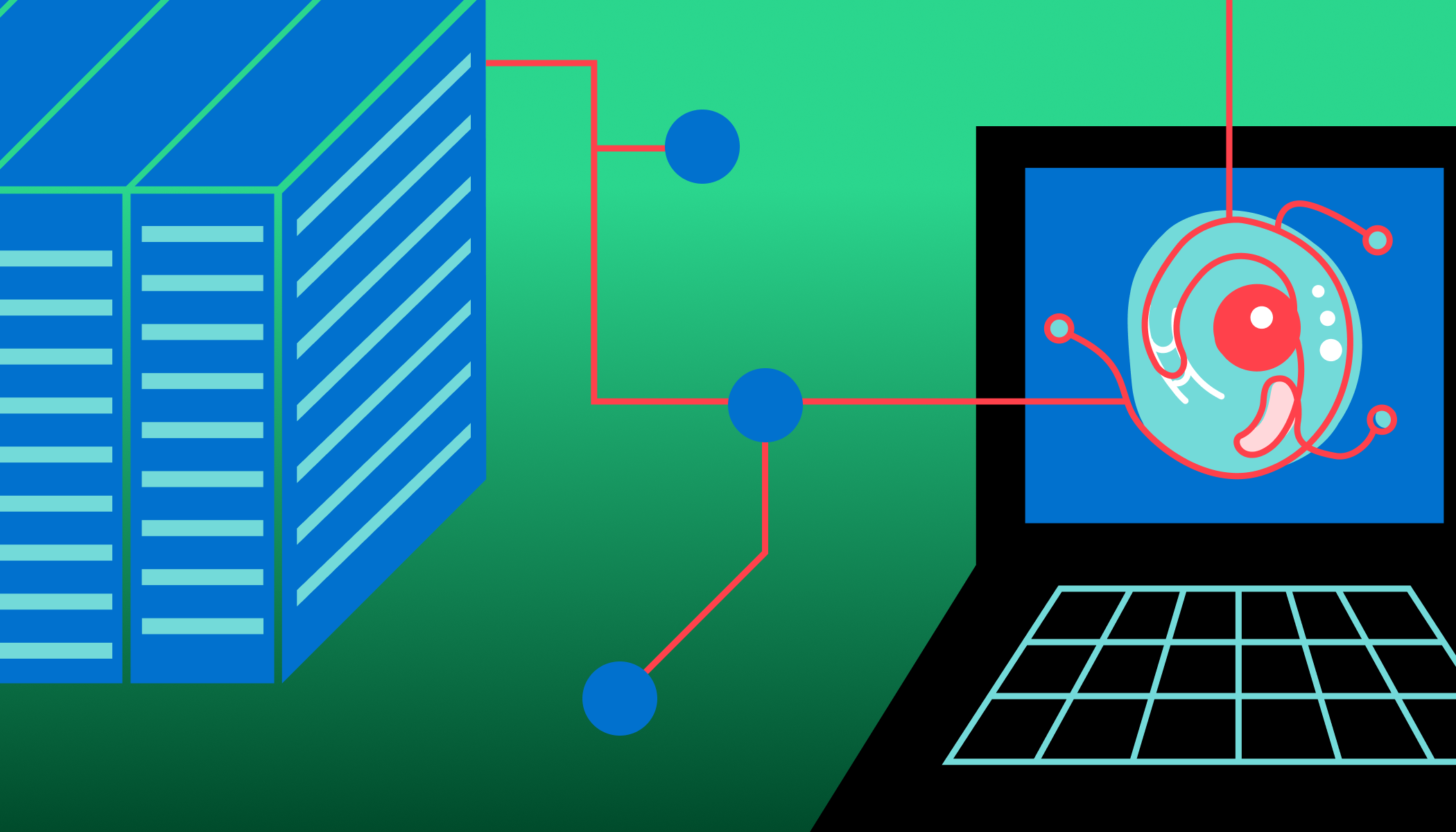 A single cell on a computer screen.