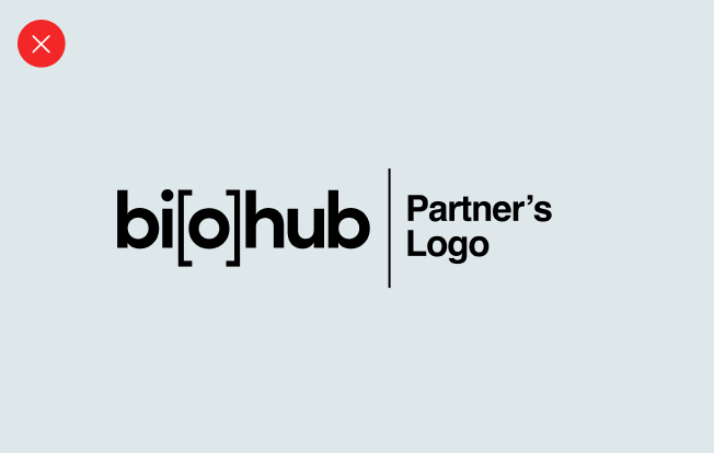 Biohub logo partnerships - don't violate clear space